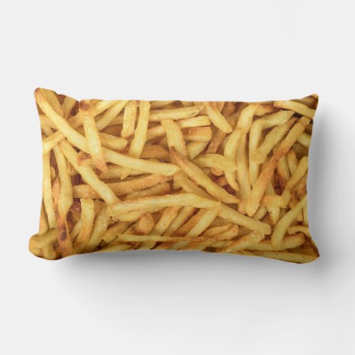 Golden French Fries Lumbar Pillow