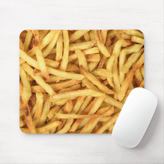 Golden French Fries Mouse Pad (With Mouse)