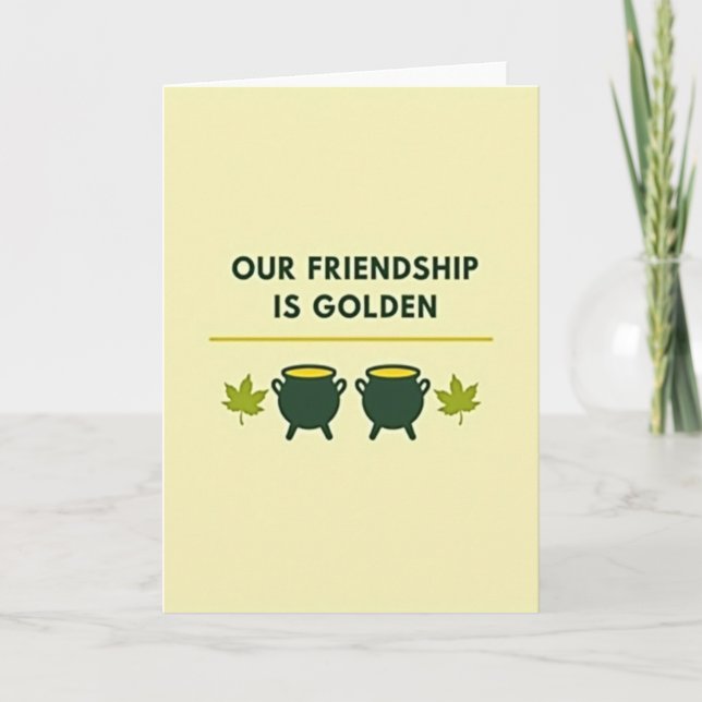 Golden Friendship Card (Front)