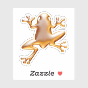 Golden Frog Sticker