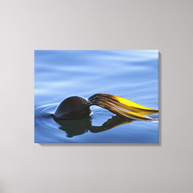 Golden Fronds Wrapped Canvas Print (Front)