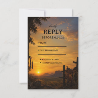 Golden Frontier Heritage RSVP Card
