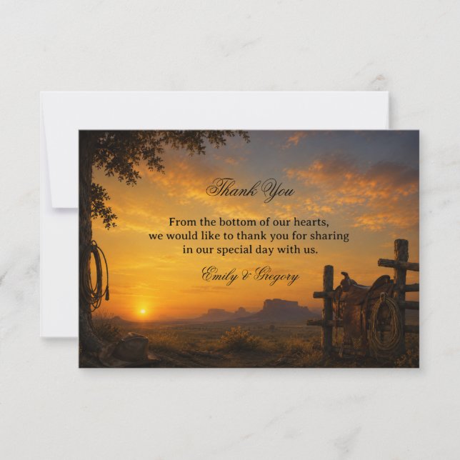Golden Frontier Heritage Thank You Card (Front)