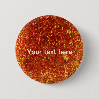 Golden fused glass button