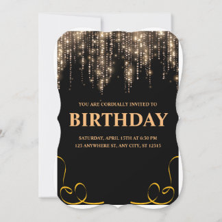 Golden Gala Invitations