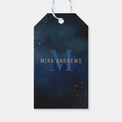 Golden Galaxy Gift Tags