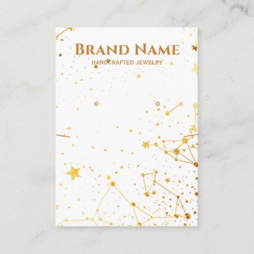 Golden Galaxy Jewelry Display Business Card