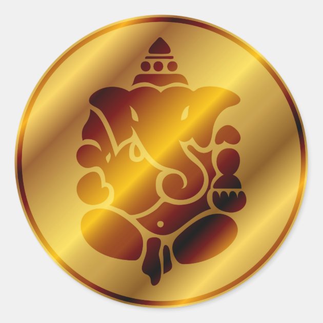 Decorative lord ganesha design golden banner Vector Image