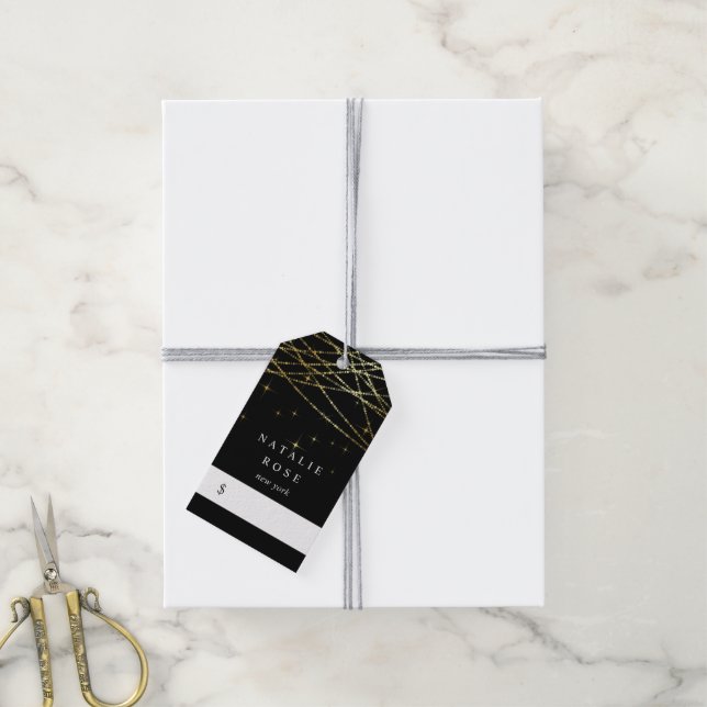 Golden Garland Price Tags | Zazzle