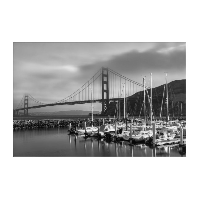 Golden Gate at Marina  Acrylic Print (Front)