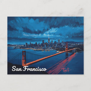 Golden Gate at Twilight – San Francisco Postcard