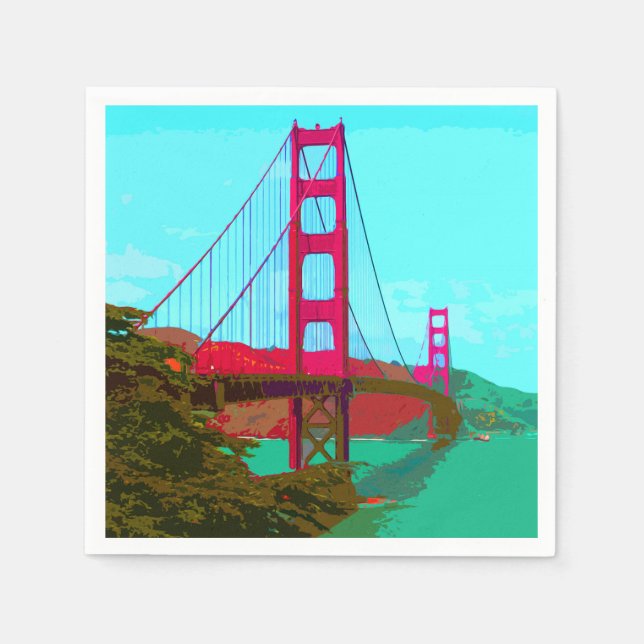 Golden_Gate_Bridge_2015_0422 Paper Napkins (Front)