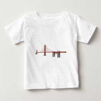 Golden Gate Bridge: 3d Model: Baby T-shirt by spiritswitchboard at Zazzle