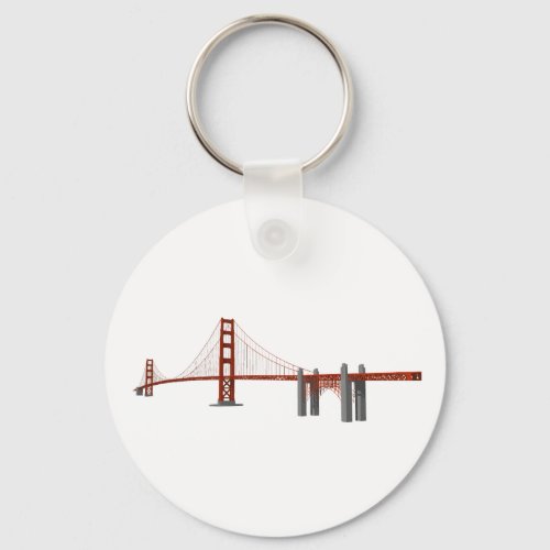 Golden Gate Bridge 3D Model Keychain