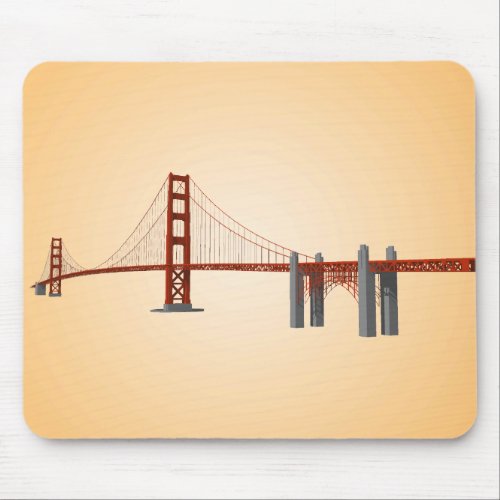 Golden Gate Bridge 3D Model Mousepad