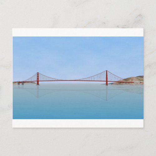 Golden Gate Bridge 3D Model Postcard