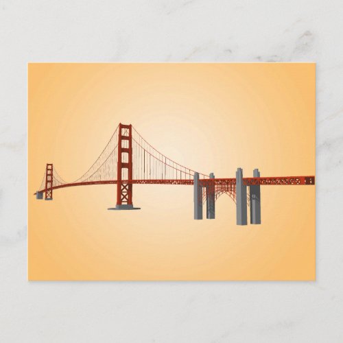 Golden Gate Bridge 3D Model Postcard