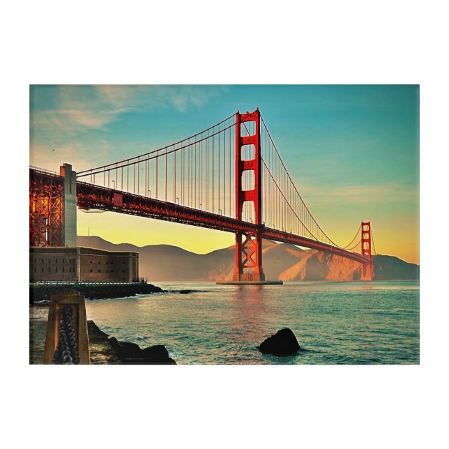 Golden Gate Bridge Acrylic Print (Front)