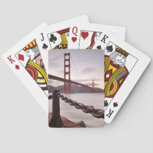Golden Gate Bridge against mountains Poker Cards