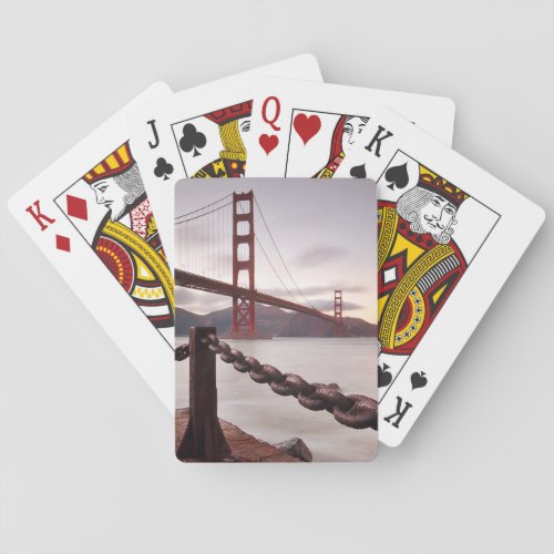 Golden Gate Bridge against mountains Poker Cards