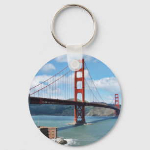 Golden Gate Bridge And Fort Point In San Francisco Keychain