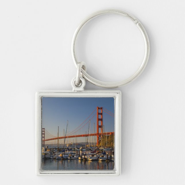 Golden Gate Bridge and San Francisco 2 Keychain (Front)