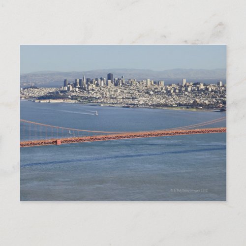 Golden Gate Bridge and San Francisco 3 Postcard