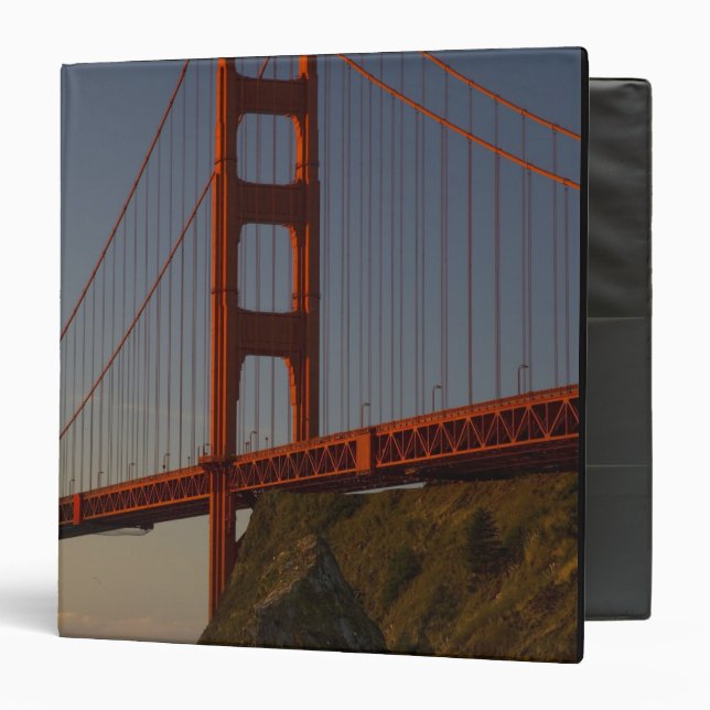 Golden Gate Bridge and San Francisco 3 Ring Binder (Front/Inside)