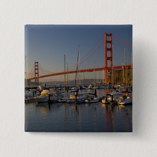 Golden Gate Bridge and San Francisco 4 Button (Front)