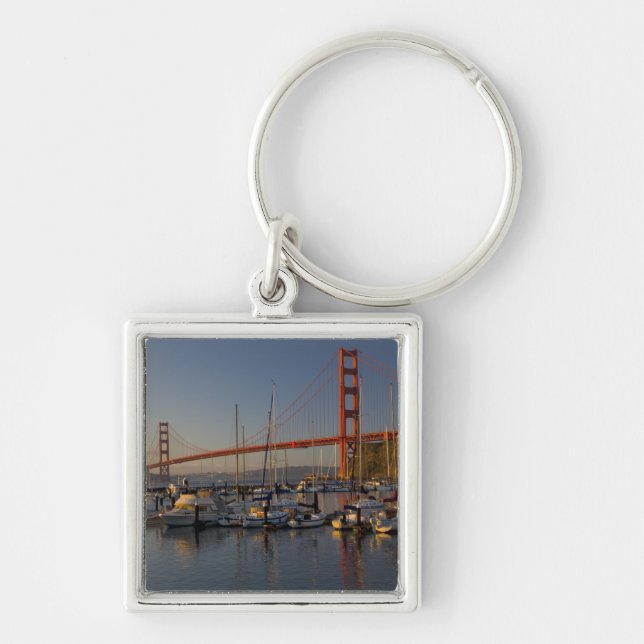Golden Gate Bridge and San Francisco 4 Keychain (Front)