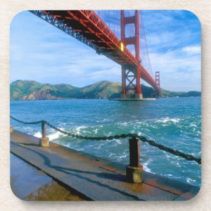 Golden Gate bridge and San Francisco Bay Beverage Coaster