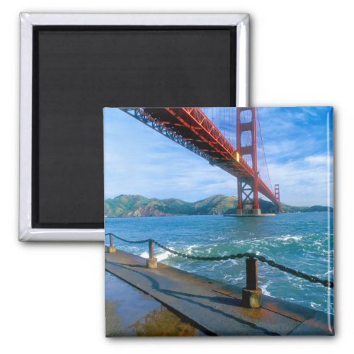 Golden Gate bridge and San Francisco Bay Magnet