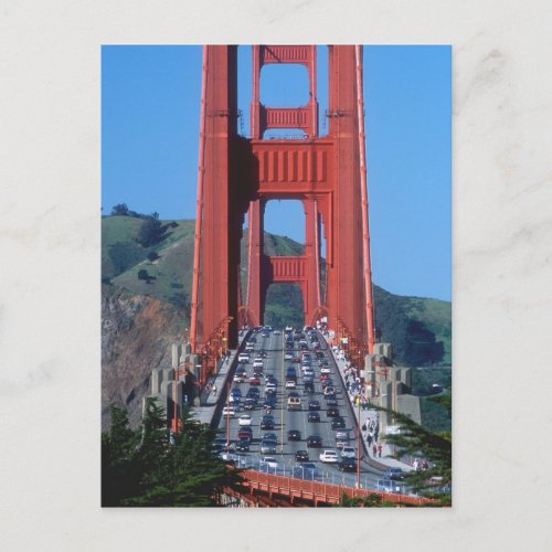 Golden Gate bridge and San Francisco Bay Postcard