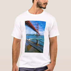 Golden Gate bridge and San Francisco Bay T-Shirt