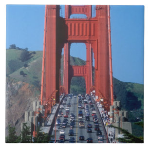 Golden Gate bridge and San Francisco Bay Tile
