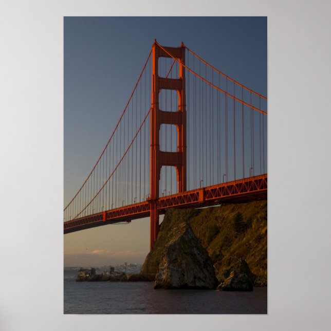 Golden Gate Bridge and San Francisco Poster (Front)