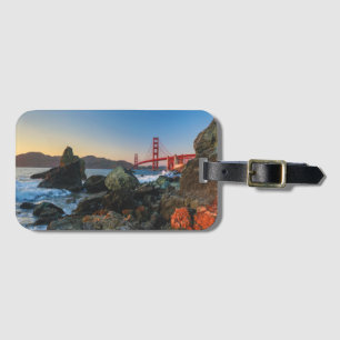 Golden Gate Bridge at Dusk   San Francisco Luggage Tag