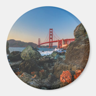 Golden Gate Bridge at Dusk San Francisco Magnet