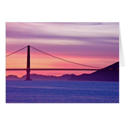 Golden Gate Bridge at Sunset Cards (Front Horizontal)