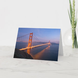 Golden Gate Bridge at Sunset greeting card
