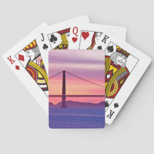 Golden Gate Bridge at Sunset Poker Cards