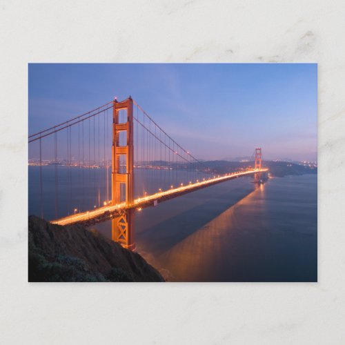 Golden Gate Bridge at Sunset postcard