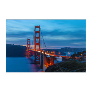 Golden Gate Bridge at Twilight Acrylic Print