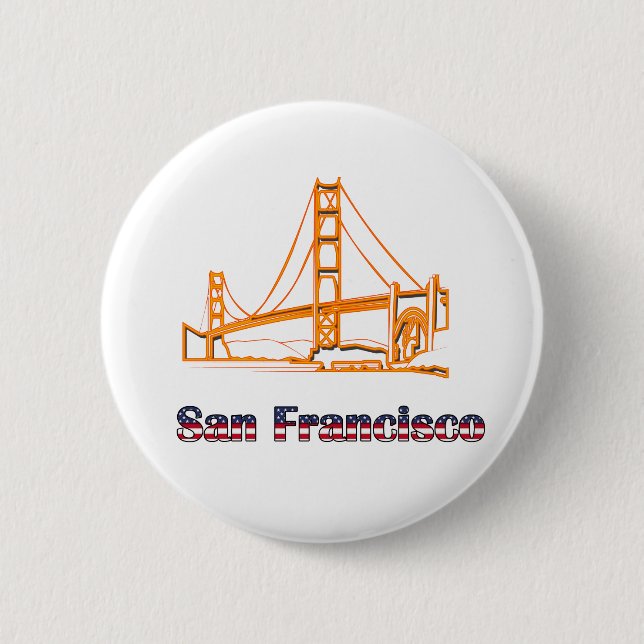 Golden Gate Bridge Button (Front)