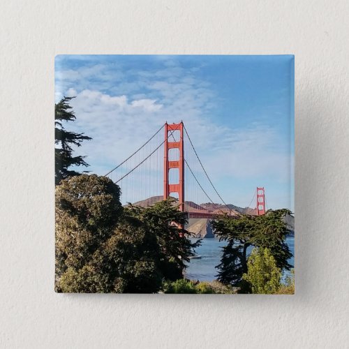 Golden Gate Bridge California CA Button