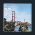 Golden Gate Bridge, California CA Magnet<br><div class="desc">Golden Gate Bridge, California CA. The Golden Gate Bridge is a suspension bridge spanning the Golden Gate strait, the one-mile-wide (1.6 km), one-point-seven-mile-long (2.7 km) channel between San Francisco Bay and the Pacific Ocean. The structure links the American city of San Francisco, California – the northern tip of the San...</div>