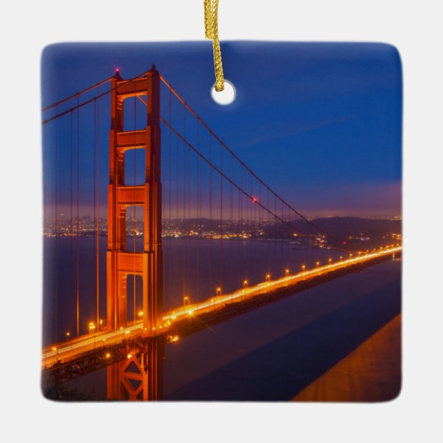 Golden Gate Bridge, California Ceramic Ornament (Front)