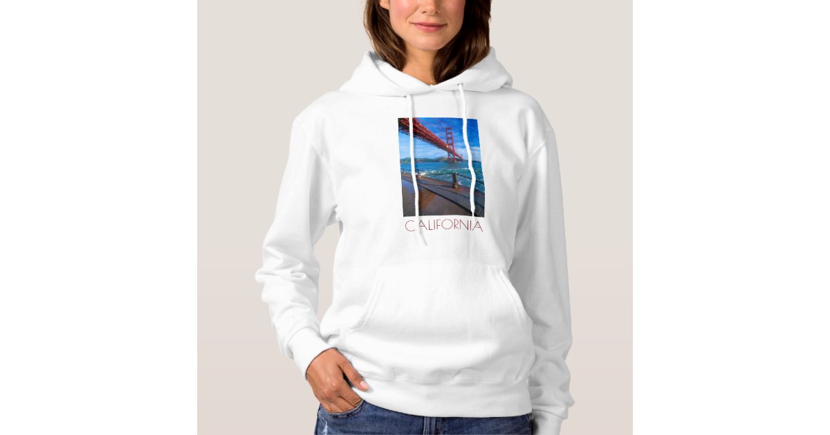 San Francisco California Hoodie Golden Gate Bridge Bay Area 