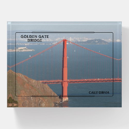 Golden Gate Bridge California Paperweight