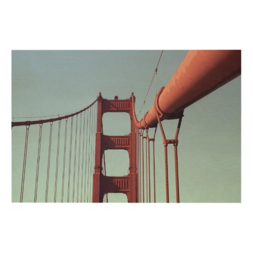 Golden Gate Bridge California Photo Wood Wall Art